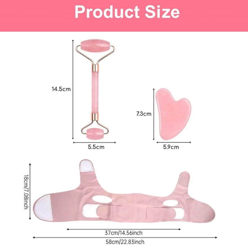 Pure Luna™ FaceSculpt Pro – V-Line Sculpting Mask & Massage Roller