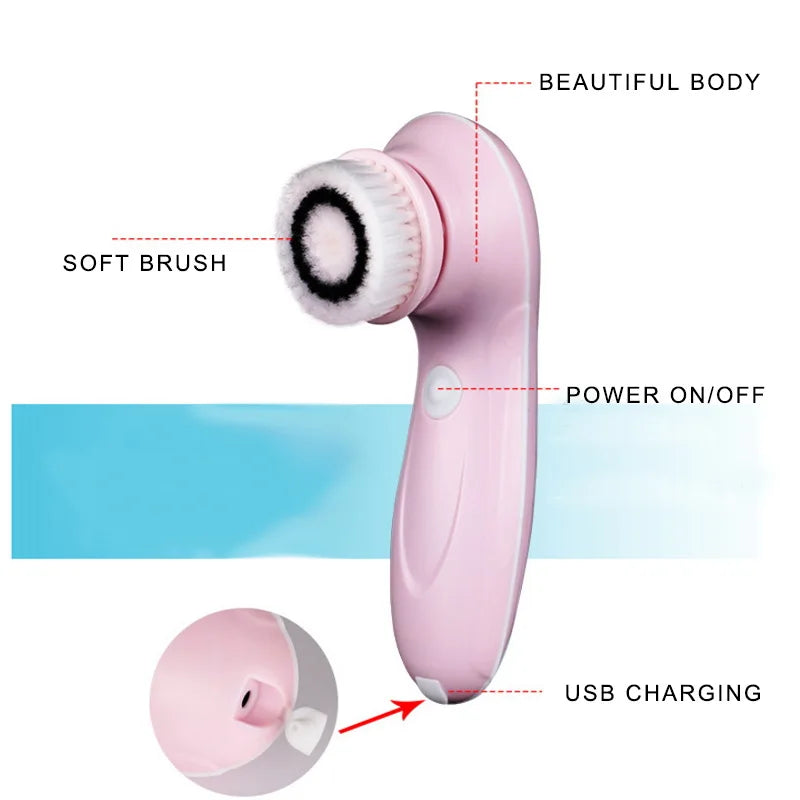 Pure Luna™ GlowSpa 3-in-1 Facial Cleansing Brush